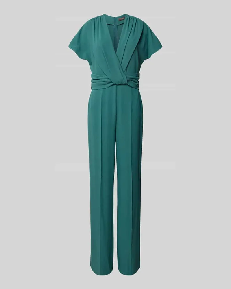 Vera Mont Jumpsuit mit Knotendetail Dunkelgruen