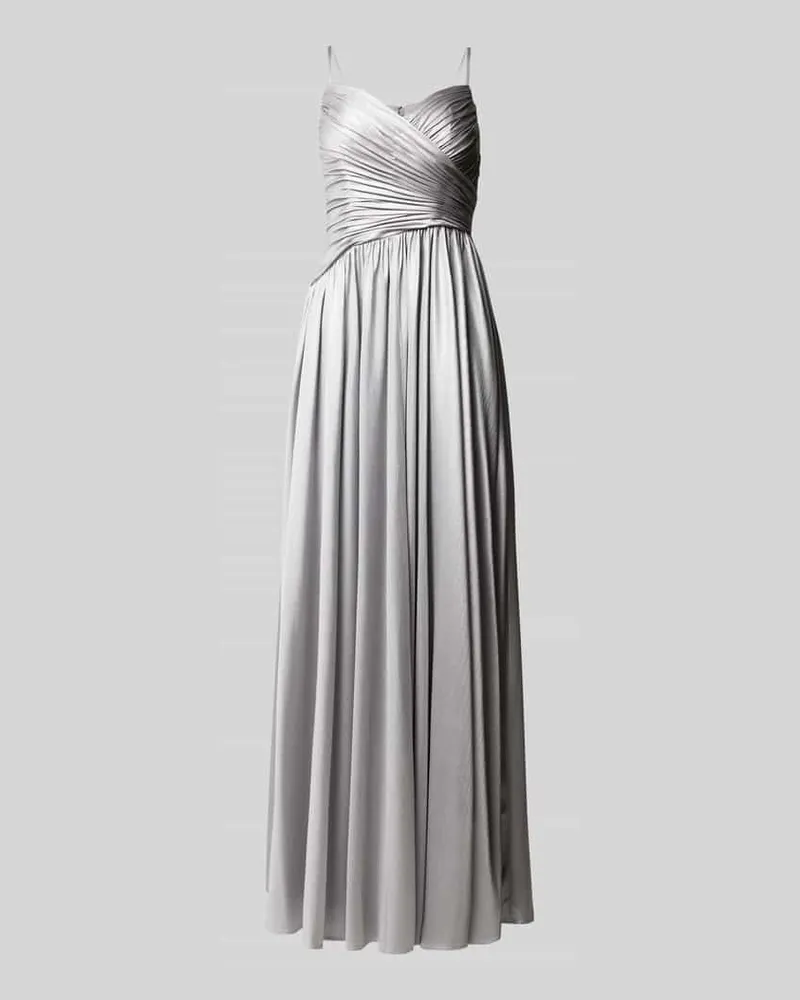 Unique Abendkleid mit gelegten Falten Metallic