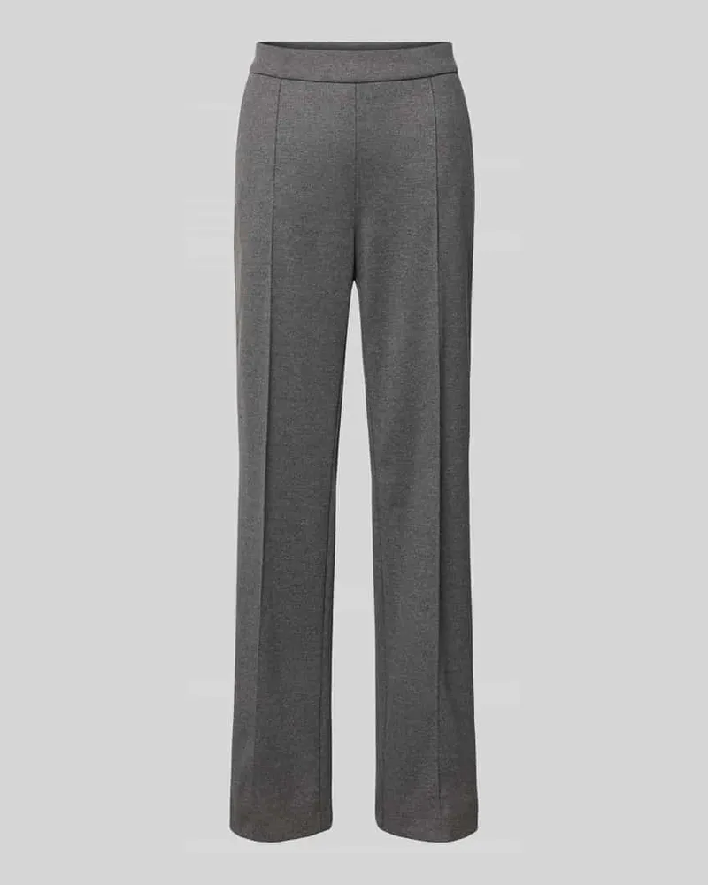 MAC Jeans Wide Leg Hose mit elastischem Bund Modell 'Chiara Mittelgrau