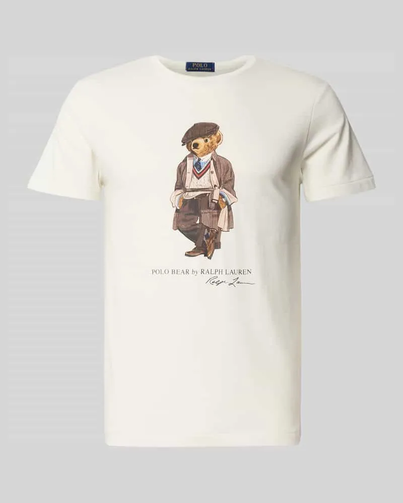 Ralph Lauren T-Shirt mit Label-Motiv-Print Weiss