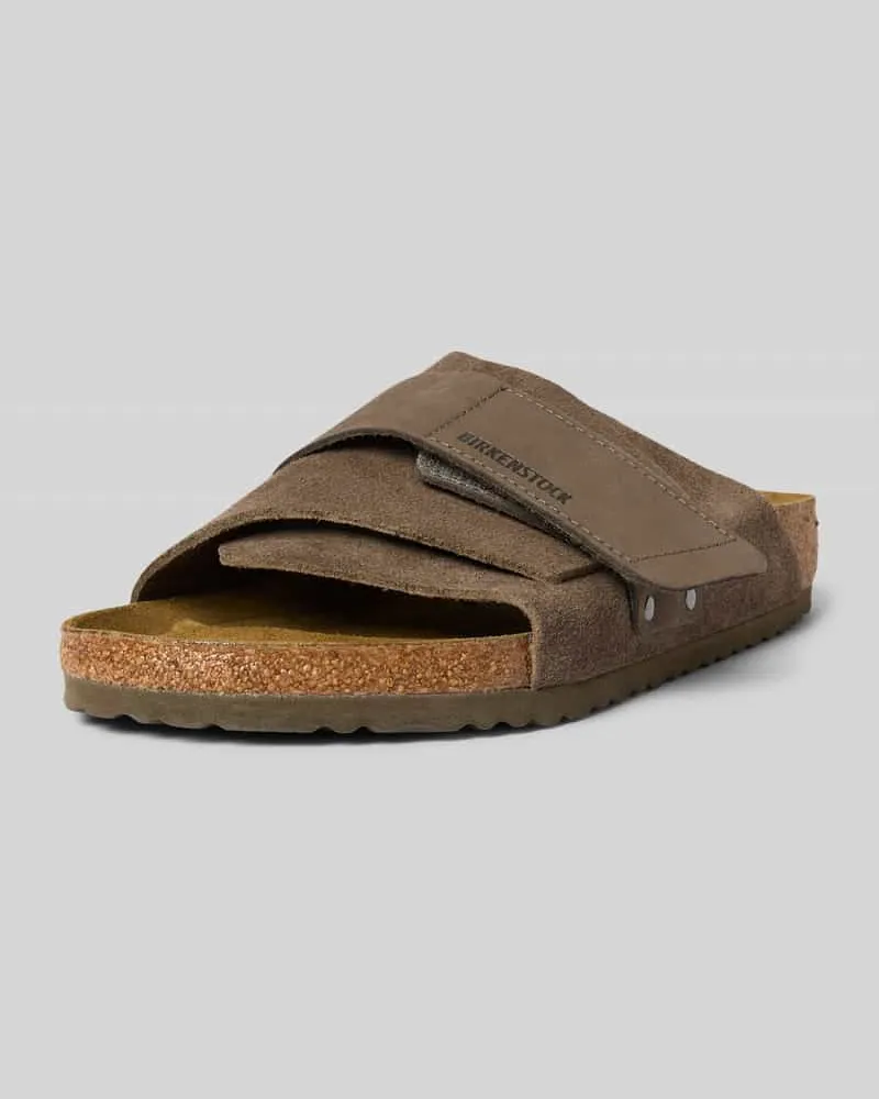 Birkenstock Sandalette mit Klettverschluss Modell 'Kyoto Mittelgrau