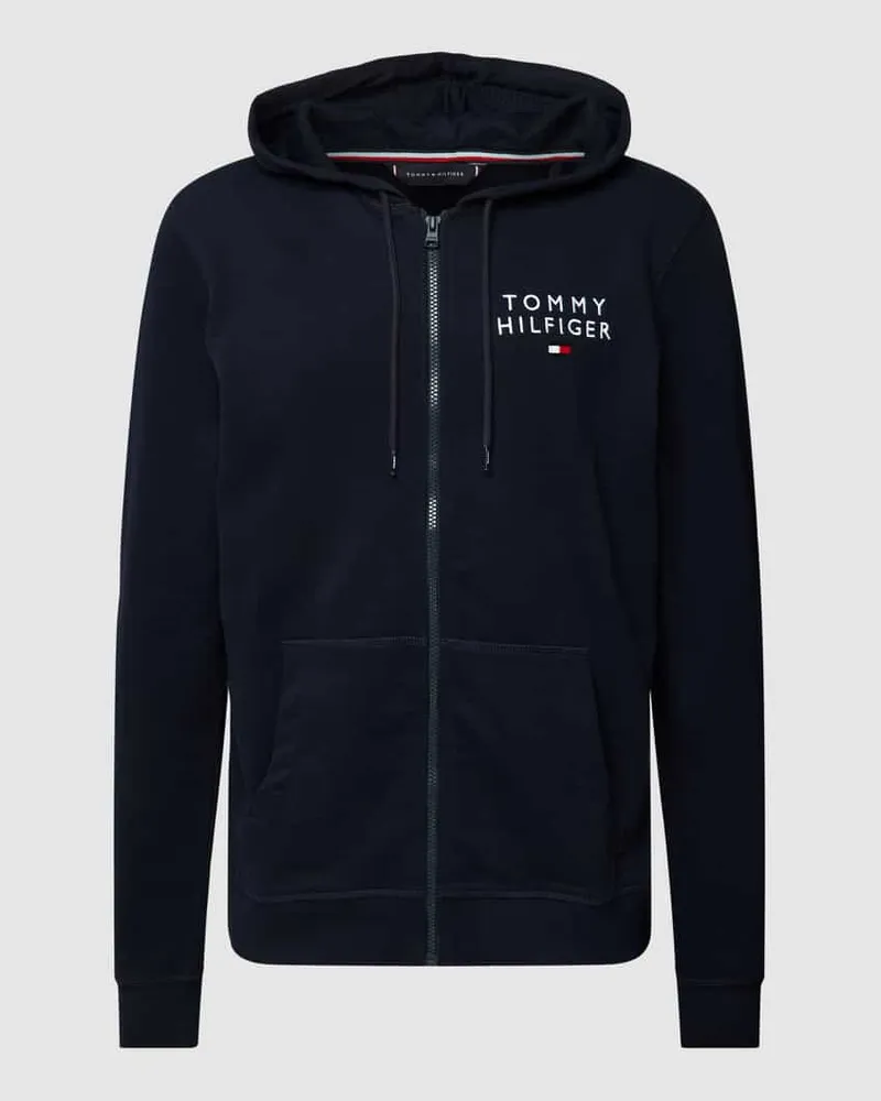 Tommy Hilfiger Sweatjacke mit seitlichen Eingrifftaschen Dunkelblau
