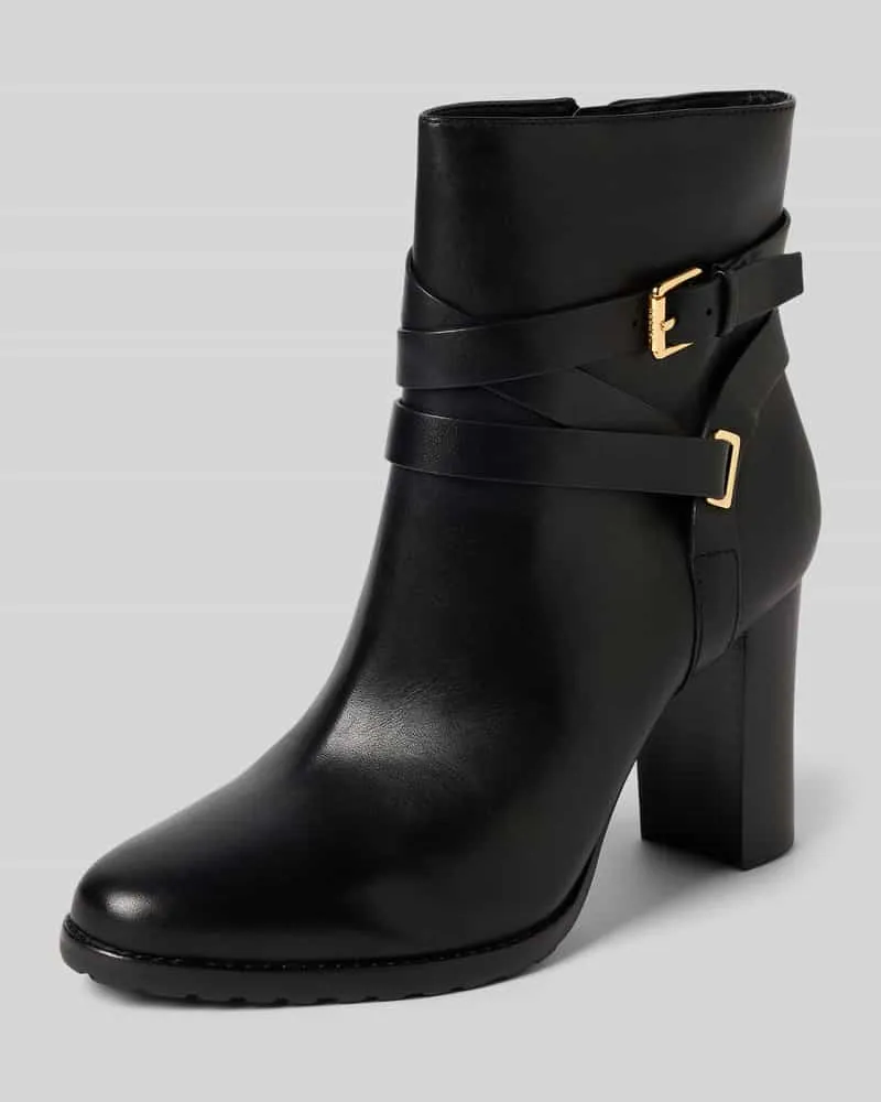 Ralph Lauren Stiefeletten mit Absatz Modell 'BOOTIE Black