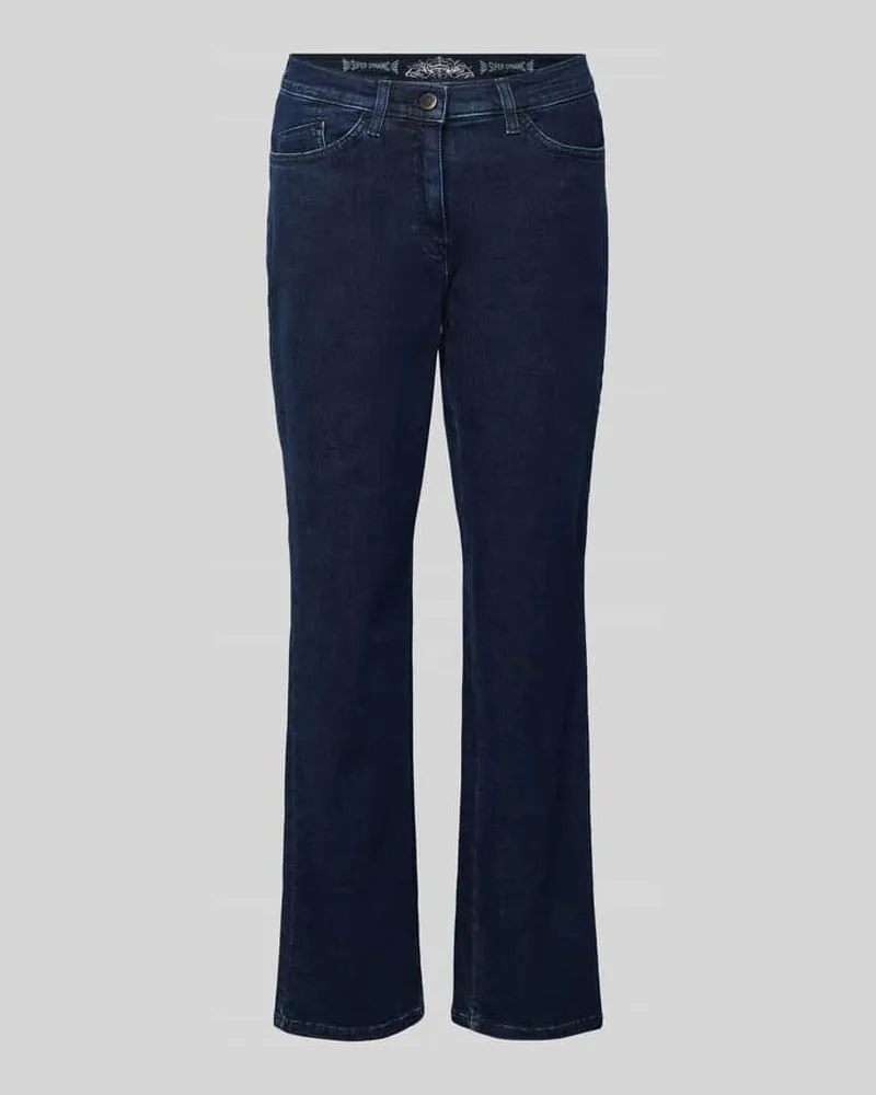 Brax Straight Leg Jeans im 5-Pocket-Design Modell 'PATTI STRAIGHT Dunkelblau