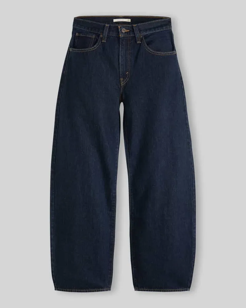 Levi's Wide & Loose Fit Jeans aus reiner Baumwolle Dunkelblau