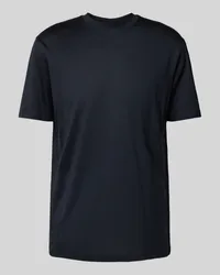 Emporio Armani T-Shirt mit geripptem Rundhalsausschnitt Marine