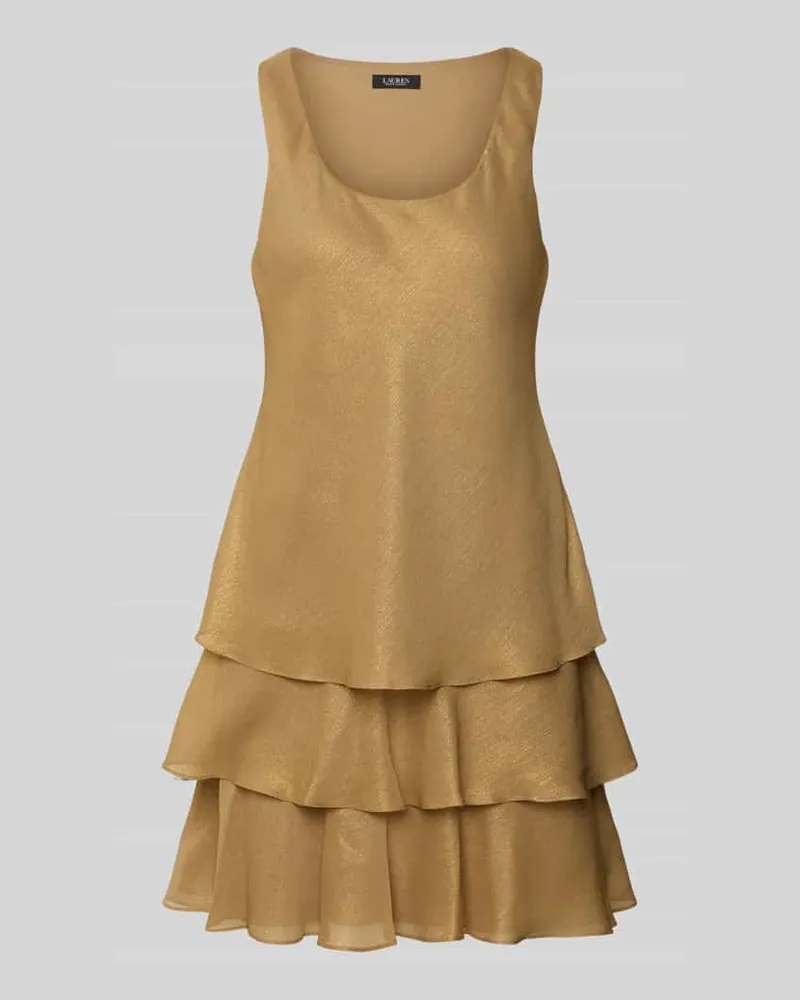 Ralph Lauren Knielanges Kleid im Stufen-Look Modell 'HALIANNA Gold
