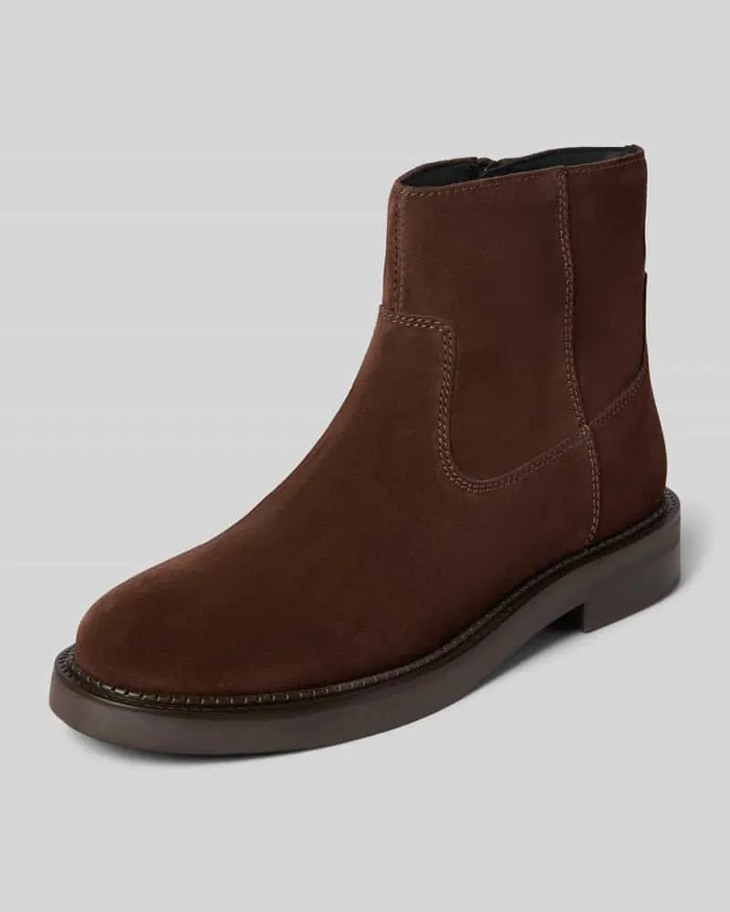 Geox Stiefeletten mit Ziernähten Modell 'SERILDA Dunkelbraun