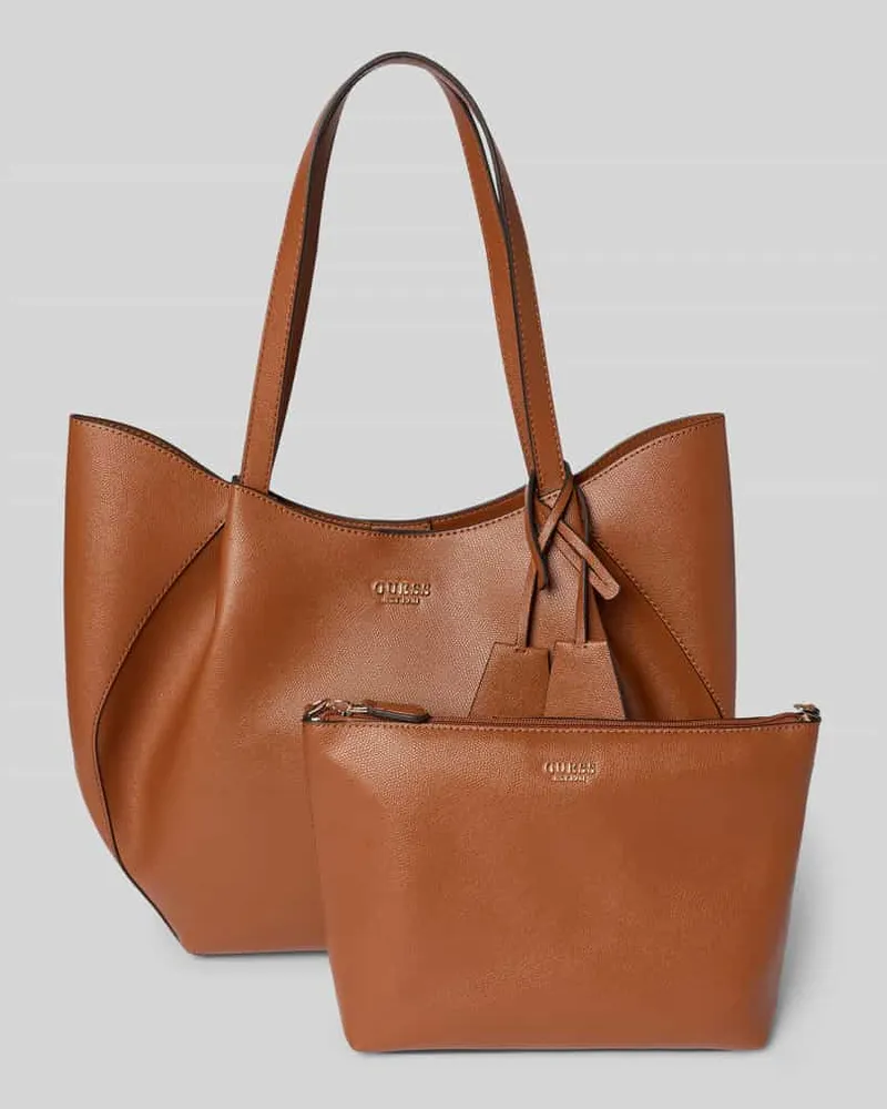 Guess Tote Bag mit Tragehenkel Modell 'AMORETTE Cognac