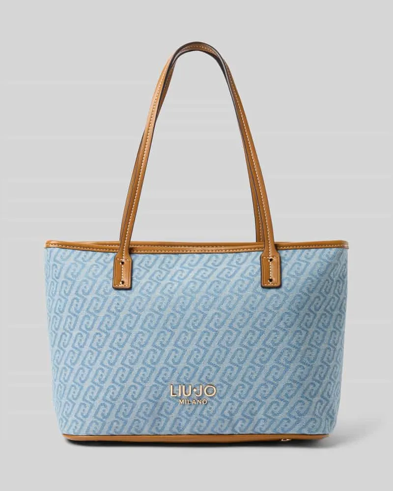 Liu Jo Handtasche mit Label-Applikation Modell 'S TOTE EVRIM Hellblau