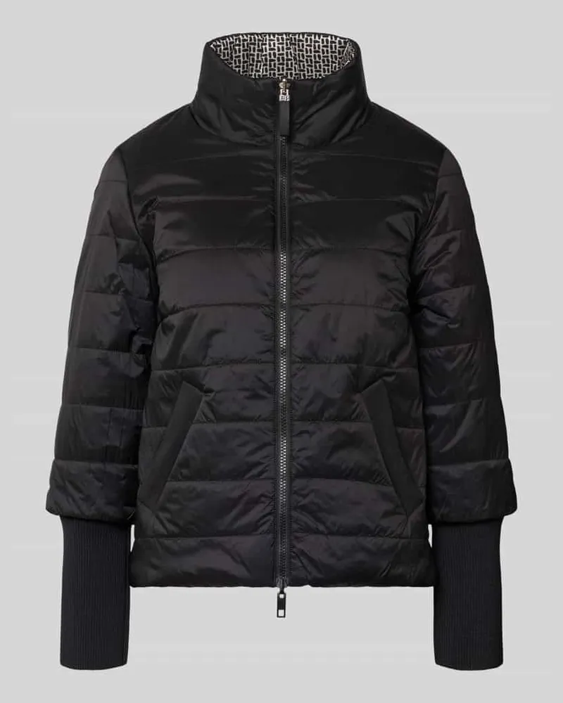 Betty Barclay Regular Fit Steppjacke mit Zweiwege-Reißverschluss und Eingrifftaschen Black