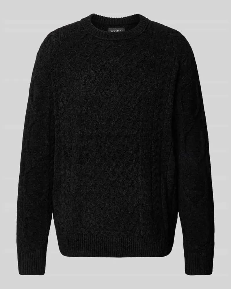 Scotch&Soda Strickpullover mit Rundhalsausschnitt Black