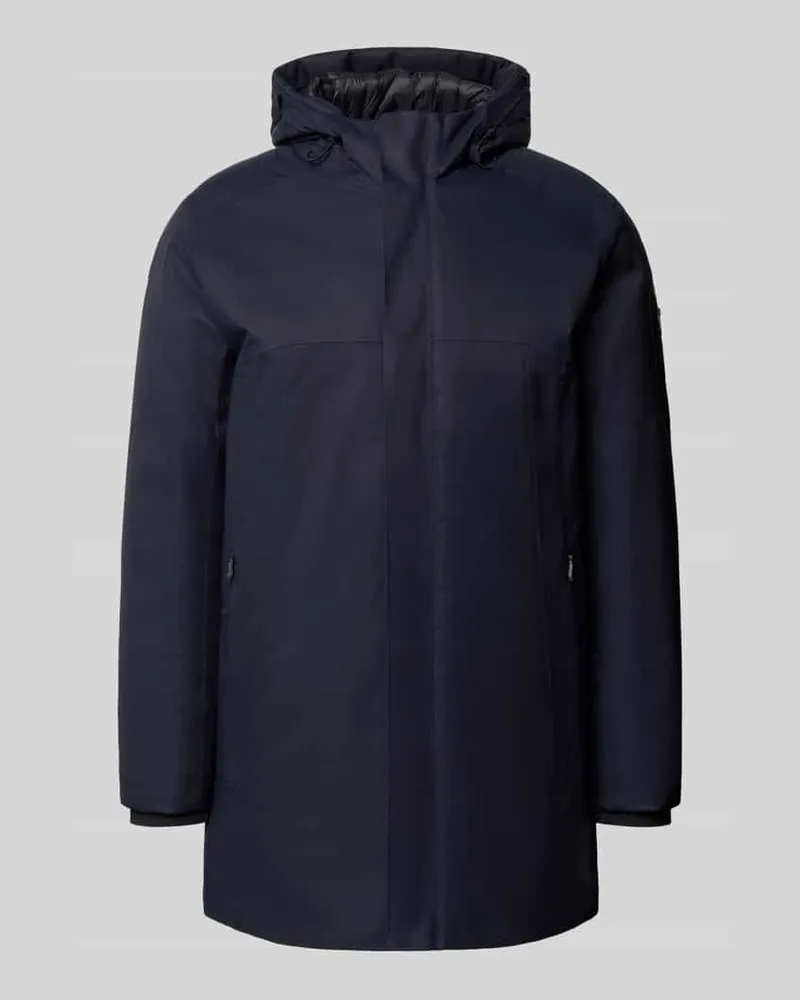 HUGO BOSS Parkamantel mit Kapuze Modell 'OW_Hexatech Marine