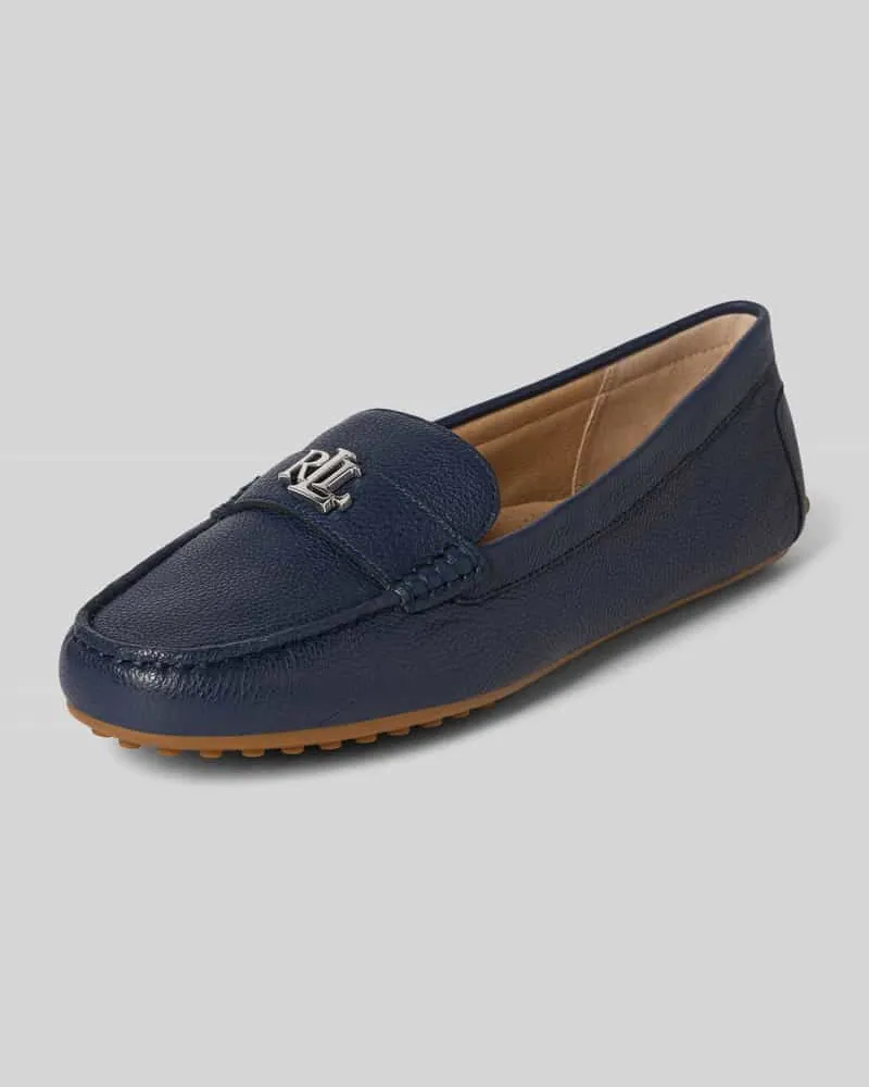 Ralph Lauren Loafer mit Logo-Applikation Modell 'BARNSBURY Blau