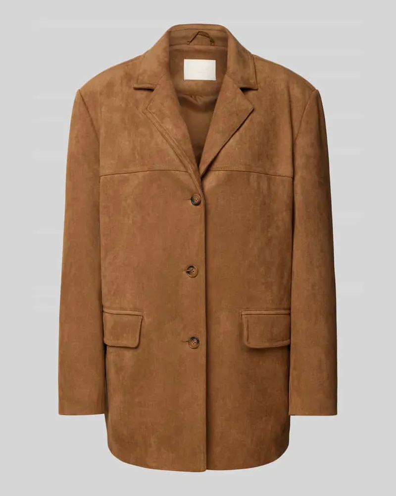 LeGer by Lena Gercke Longblazer mit Knopfleiste Cognac