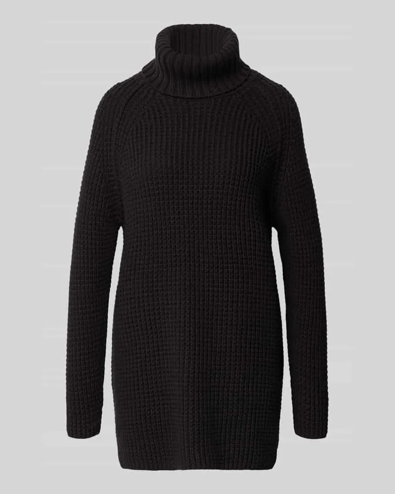 Marc O'Polo Regular Fit Rollkragenpullover aus Baumwoll-Mix Black