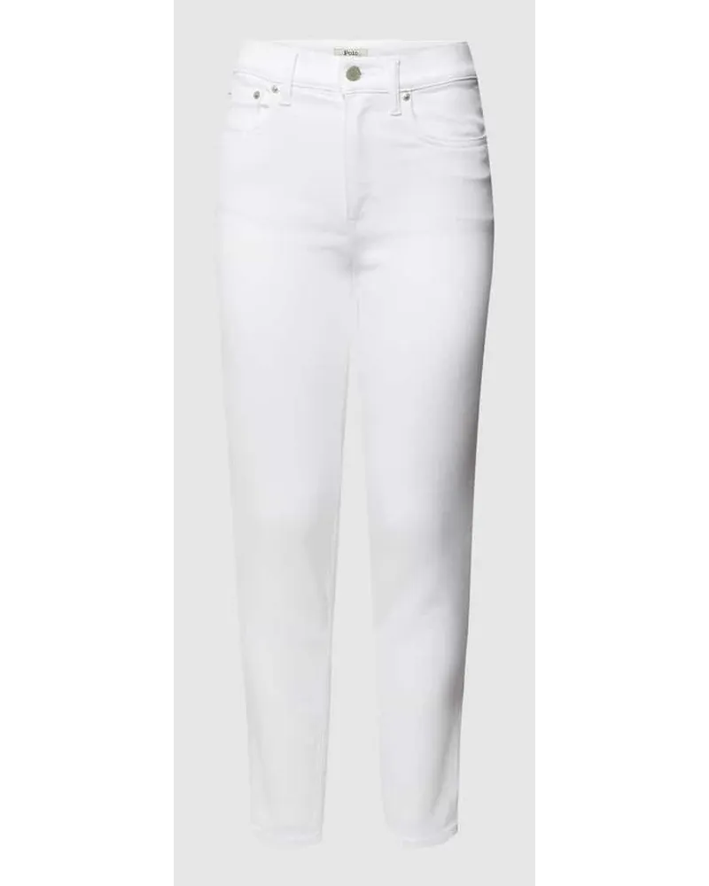 Ralph Lauren Skinny Fit Jeans mit Stretch-Anteil Modell 'TOMPKINS SKI Weiss