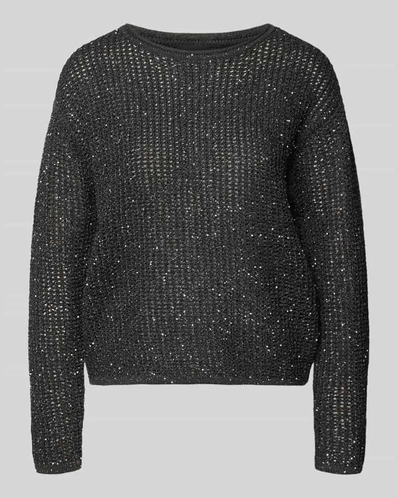 S.Oliver Relaxed Fit Pullover mit Woll-Alpaka-Anteil Anthrazit