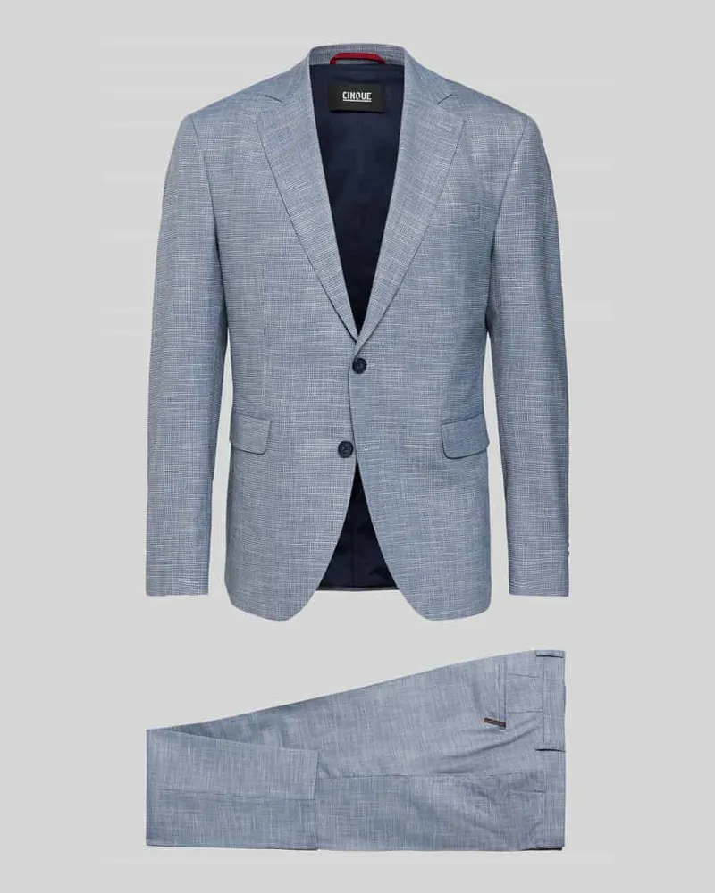 cinque Regular Fit Anzug aus Viskose-Mix Modell 'Dalotti Hellblau