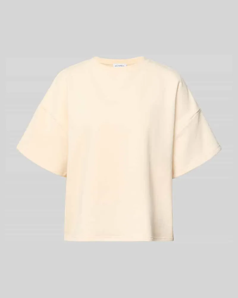 OH APRIL Sweatshirt mit 1/2-Arm Modell 'Karo Beige