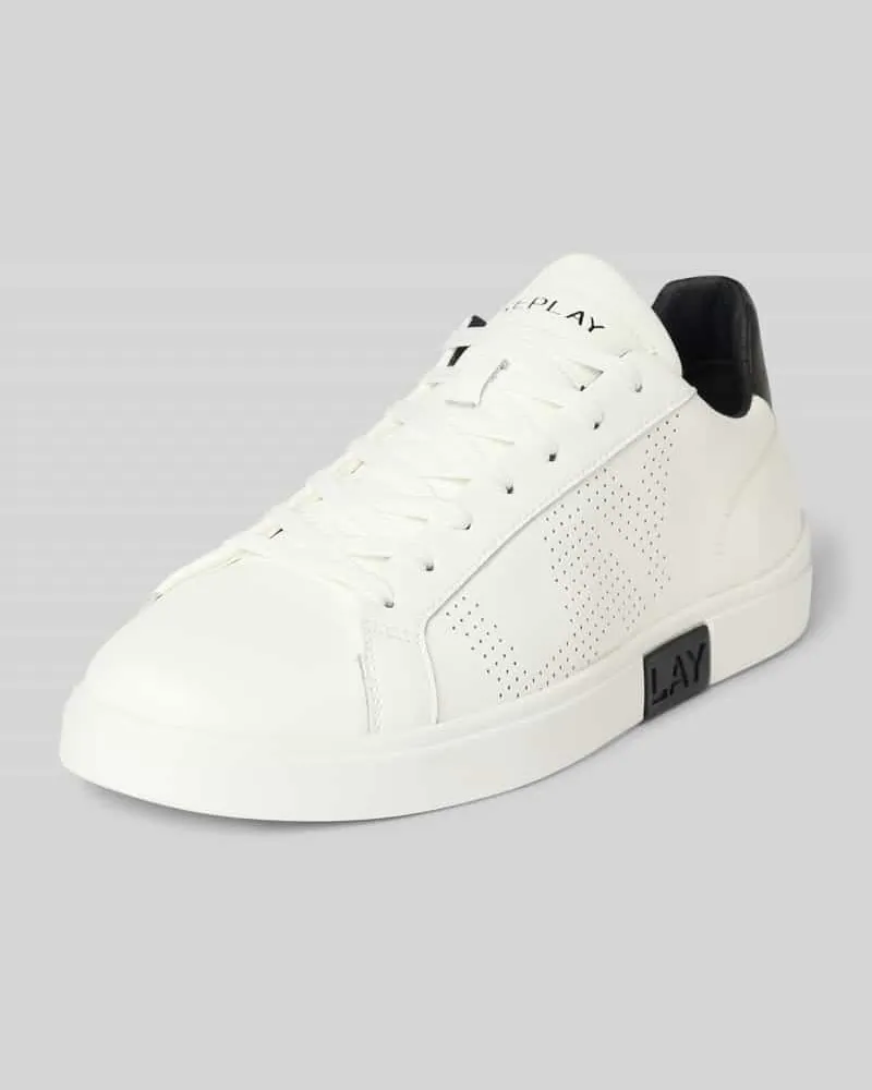 Replay Sneaker aus echtem Leder Modell 'POLYS STUDIO Weiss