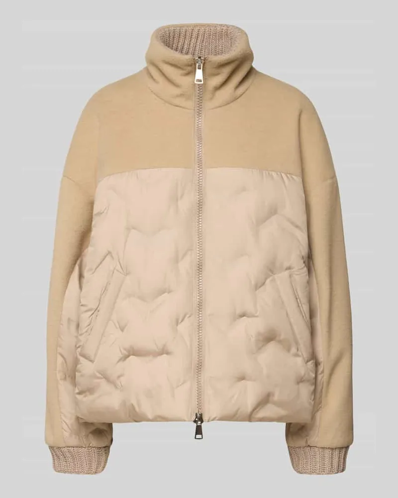 White Label Relaxed Fit Jacke mit Zweiwege-Reißverschluss Sand