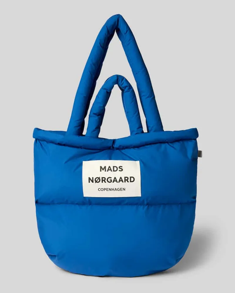 Mads Nørgaard Handtasche mit Label-Detail und Steppnähten Ocean
