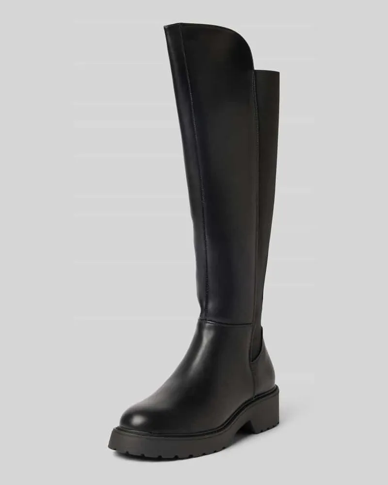 Steve Madden Overknees mit Reißverschluss Modell 'Callback Black