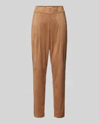 RAFFAELLO ROSSI  Slim Fit Hose mit Ziernähten Modell 'CANDICE Camel