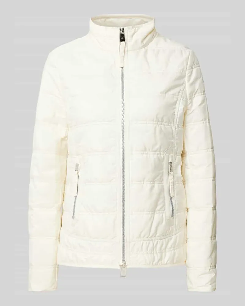 Fuchs Schmitt Steppjacke mit Reißverschlusstaschen Weiss