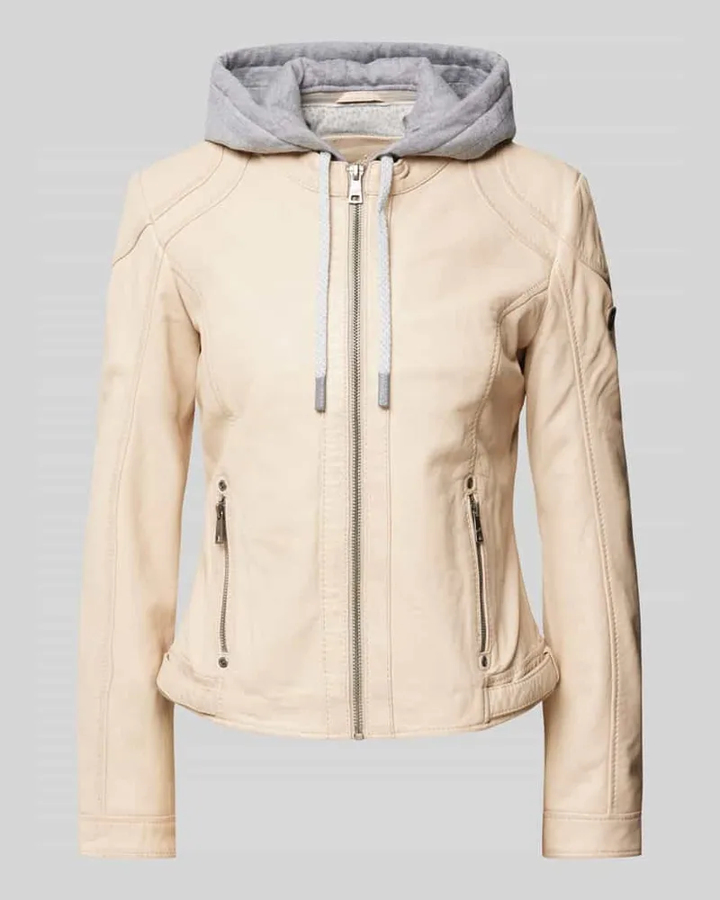 Mauritius Jacke in Leder-Optik Modell 'Adila Offwhite