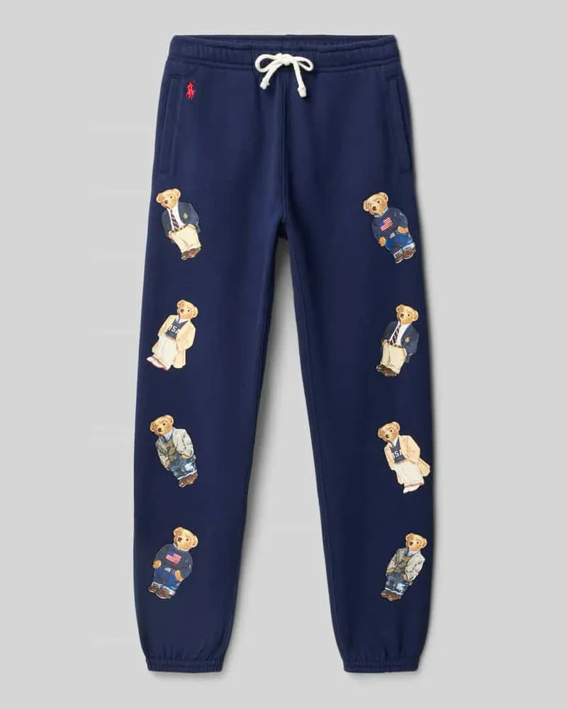Ralph Lauren Regular Fit Sweatpants mit Logo-Print Modell 'Banded Marine