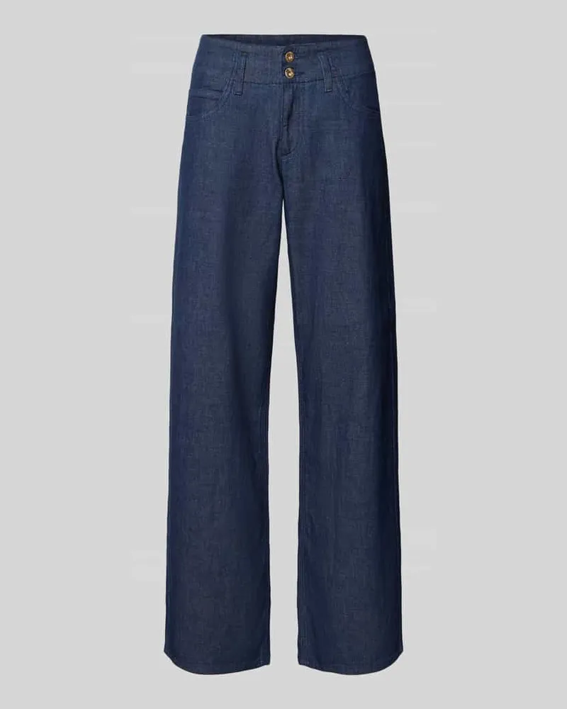 Brax Wide Leg Jeans aus Baumwoll-Mix Modell 'STYLE.MAINE Dunkelblau