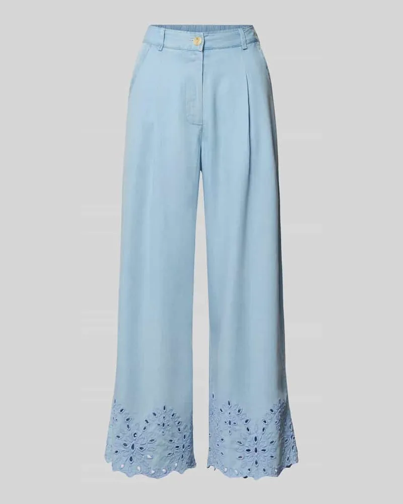Smith & Soul Hose mit Lochstickerei und französischen Eingrifftaschen Jeansblau