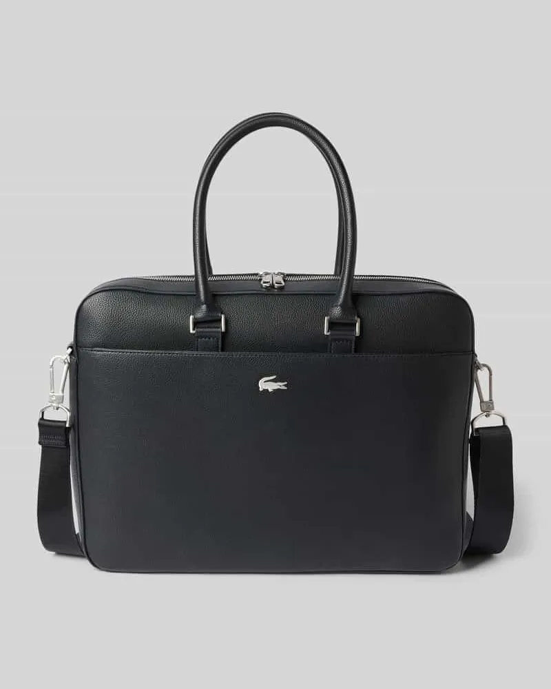 Lacoste Laptoptasche mit Logo-Detail Black