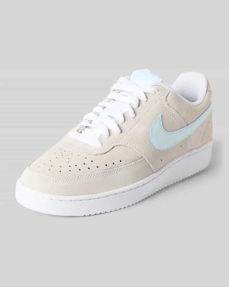 Nike Sneaker aus echtem Leder Modell 'COURT VISION LO SD PRM Weiss