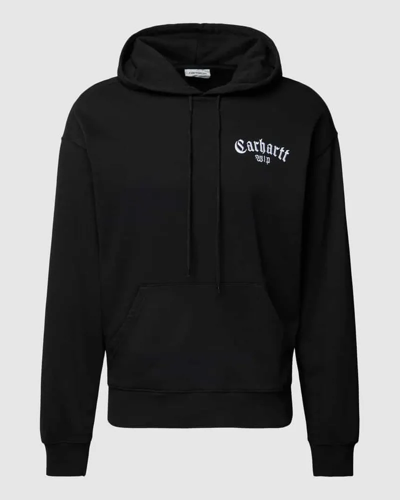 Carhartt WIP Hoodie mit Label-Stitching Black