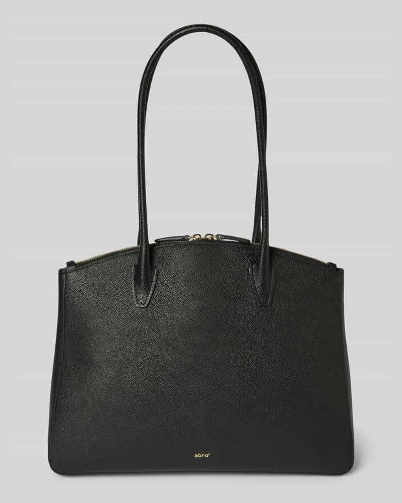 Abro Handtasche mit Label-Applikation Modell 'NIEVA Black