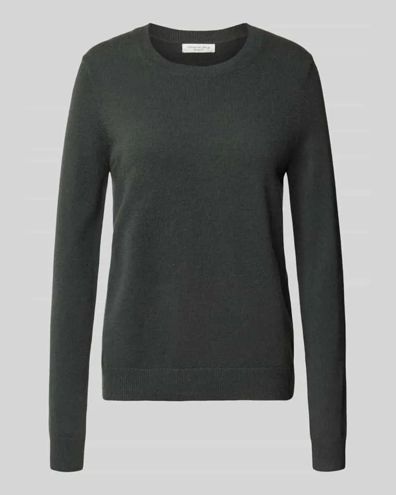 Christian Berg Strickpullover aus reinem Kaschmir Dunkelgruen