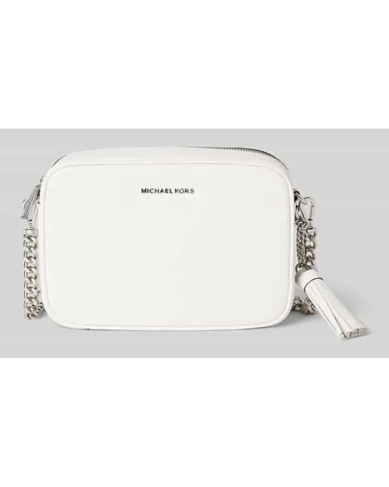 Michael Kors Umhängetasche aus reinem Leder mit Label-Details Modell 'JET SET Weiss