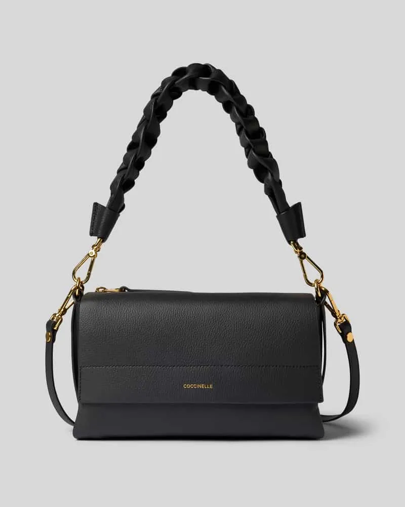 Coccinelle Shoulder Bag mit Logo-Print Modell 'Grana Black
