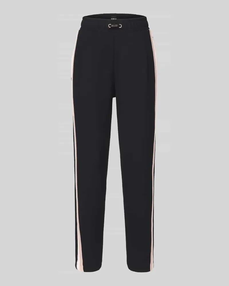 HUGO BOSS Regular Fit Pyjama-Hose mit Kontraststreifen Black