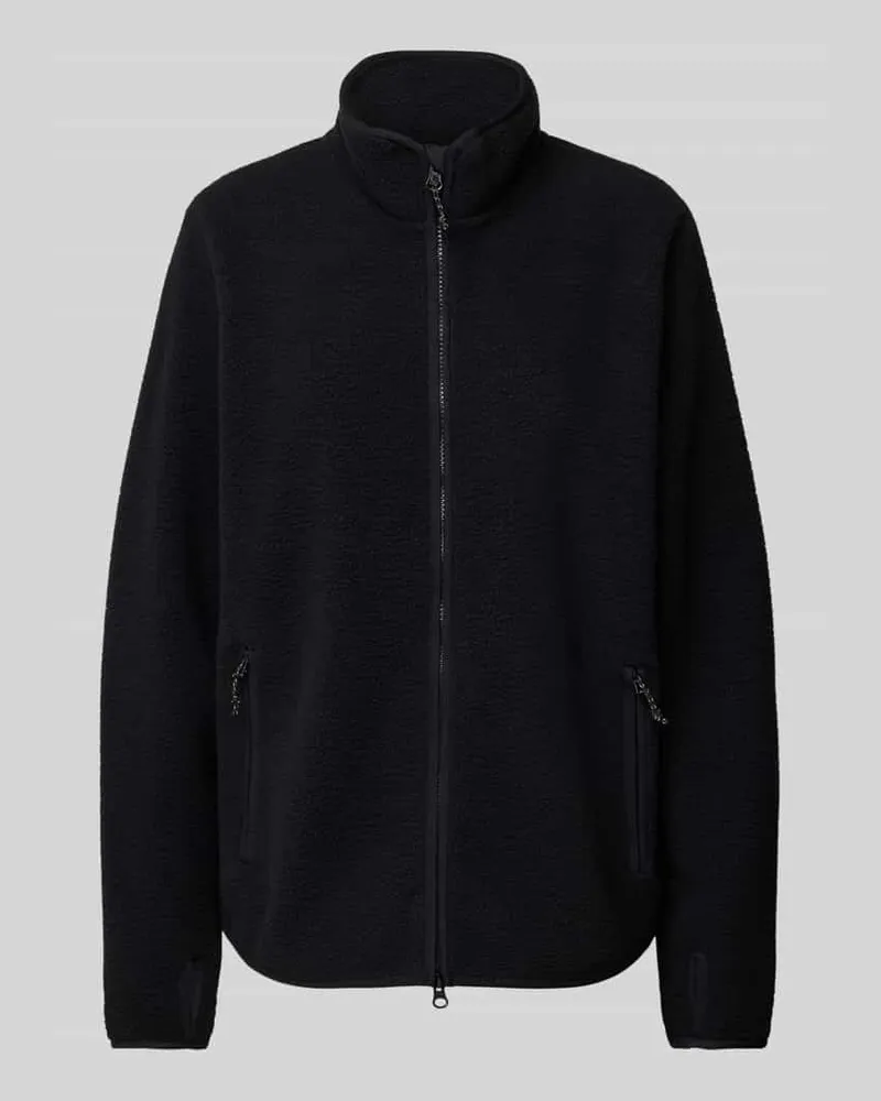 Peak Performance Fleecejacke mit Zweiwege-Reißverschluss Modell 'Pile Black