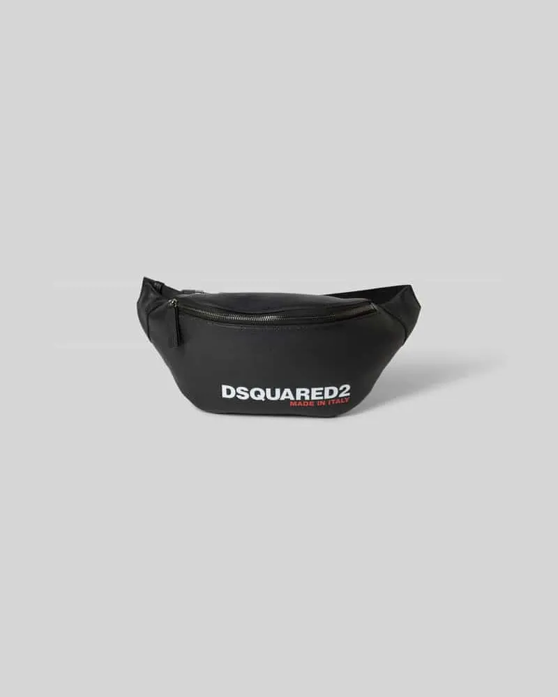 Dsquared2 Bauchtasche mit Label-Print Black