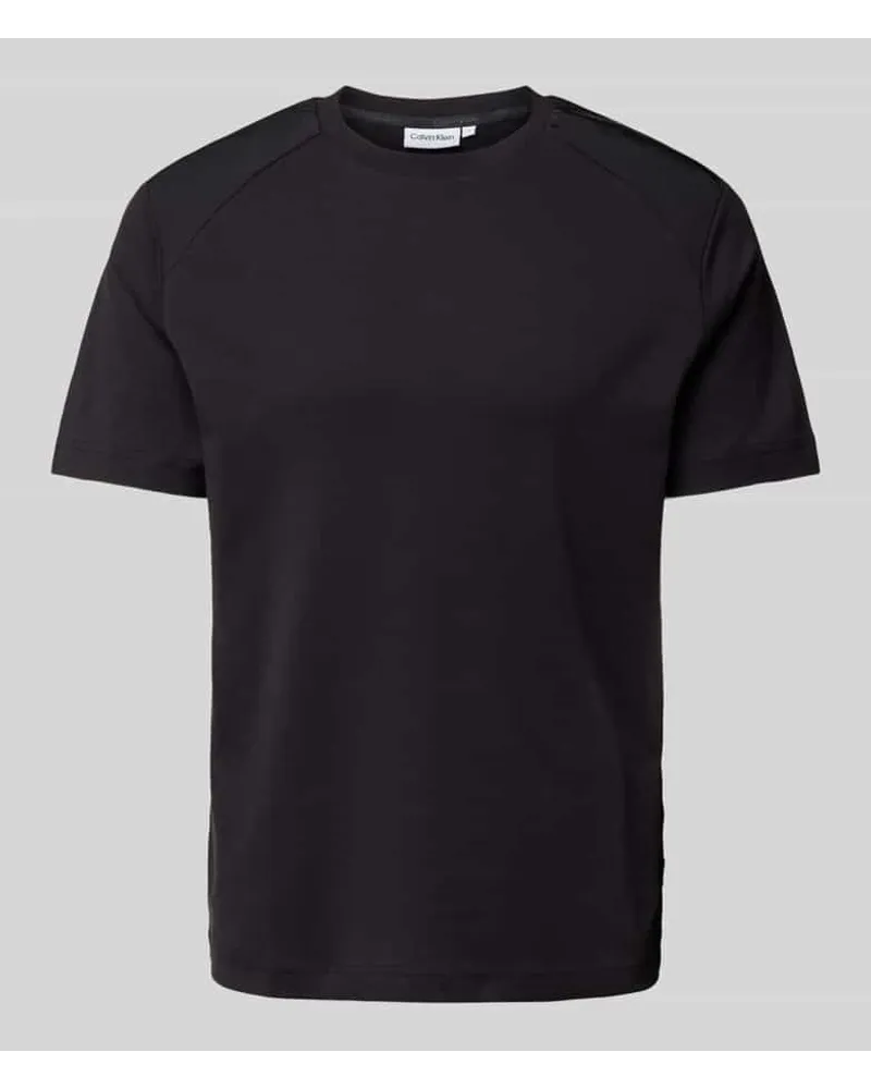 Calvin Klein T-Shirt mit Label-Detail Modell 'MIX MEDIA Black