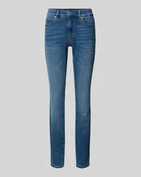 HUGO BOSS Slim Fit Jeans im 5-Pocket-Design Modell 'JACKIE MR 4.0 Blau