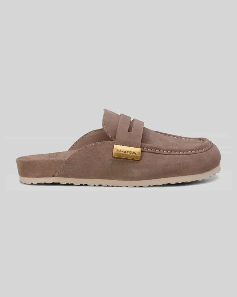 Marc O'Polo Loafer aus Veloursleder Modell 'FLORIA Hellbraun