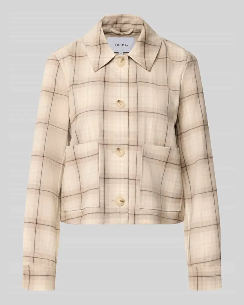 COMMA Kurzblazer mit aufgesetzten Taschen Modell 'LT SEPTEMBER Beige