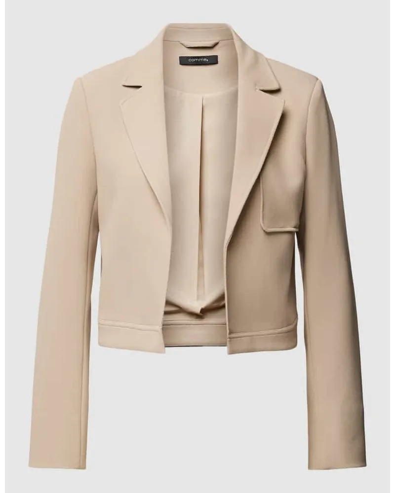 COMMA Blazer mit Ziernähten Sand