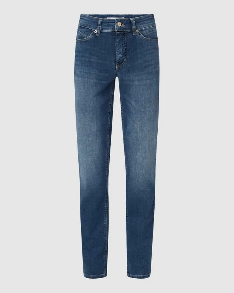 MAC Jeans Slim Fit Jeans mit Stretch-Anteil Modell 'Melanie Blau